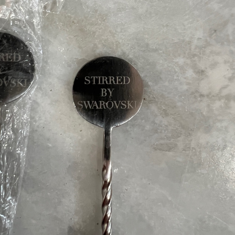 Swarovski Silver Cocktail Stirrer - 16